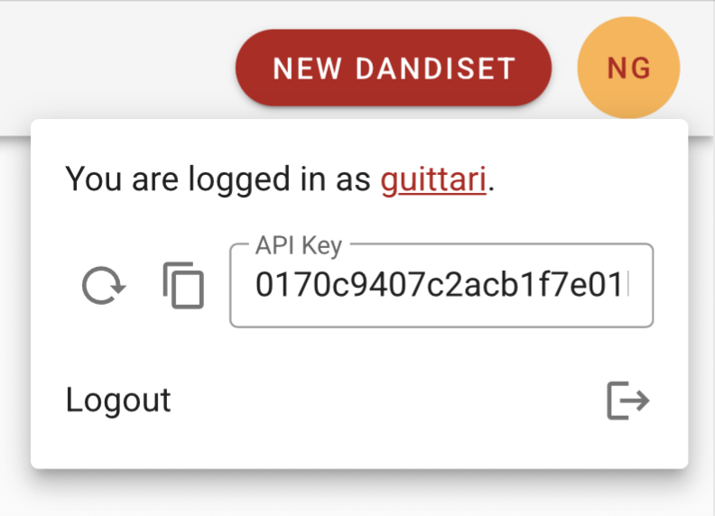 screenshot of the New Dandiset form